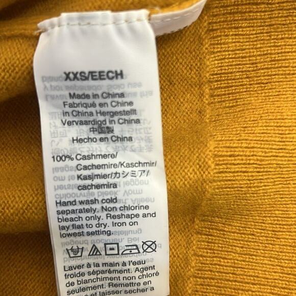 J.CREW 100% CASHMERE BODYCON LONG-SLEEVE CREWNECK DRESS SIZE XXS - Picture 7 of 8